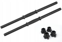 KUDDA Egyenes griff rövid súlyzó 56 cm átmérő 25 cm bitumenes szett (2 gryfy 4 zakrętki zestaw bitumiczny)