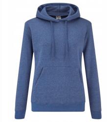 Fruit of the Loom Női kapucnis pulóver királyi melange méret Xs (620380 R6 XS)