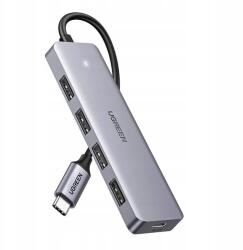 UGREEN 4in1 adapter Ugreen Usb-c hub 4x Usb 3.0 Usb-c CM219(szürke) (70336)