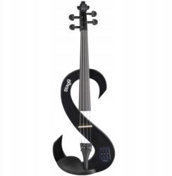 Stagg Evn 4/4 Bk, elektromos hegedű tokkal és fejhallgatóval, fekete (SEVN44BK)