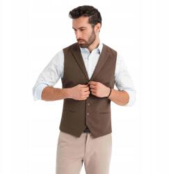 Ombre Testhezálló férfi mellény flip-flopokkal barna Ombre OM-BLZV-0144 V2, XL (163144)