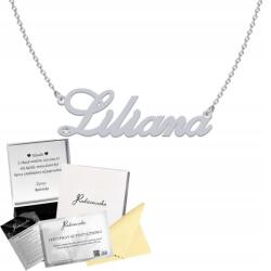Radziszewska Ezüst Nyaklánc Liliom Névvel Lánc Ezüst 925 Ajándék Kívánság (NASZYJNIK LILIANA)