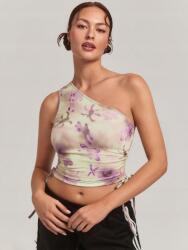 Shein Többszínű Mintás Rövid Vállú Felső Shein 36