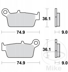 TRW Első fékbetét Trw MCB665EC