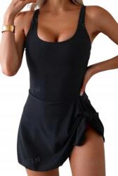 Shein Egyrészes Fürdőruha Sima Fekete L 1JE