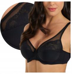 Spiman Elegáns Puha Csipkés Melltartó Tüll Melltartóval Fekete 80D