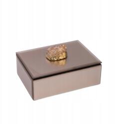  Ékszertartó doboz Pierre rózsaszín kővel 16x12 cm Homla (233807)