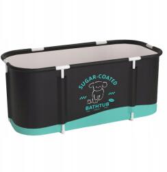  Aga Összecsukható hordozható kád, 120×60×60cm, fekete, PVC (DS2825)
