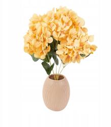 MartineX Mesterséges Hortenzia Csokor 48cm Levéllel Mesterséges Nagykereskedelmi Váza (Hortensja)