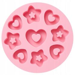 Senzi Cosmetics Szilikon Sütőforma Keksz Forma Szív Csillag Donuty MF-463 (MF-463)