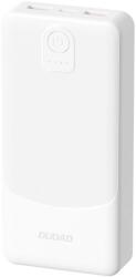 Dudao Powerbank K10 10000mAh 2.4A 2x Usb-a fehér vékony Led A+ Osztály (6977196682157)