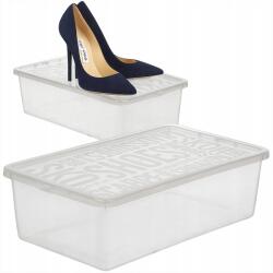 Plast Team Cipőtartó 4L-ES Doboz Fedéllel Otthoni Cipőrendező (#3154)
