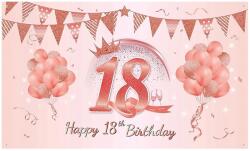  Fotó Banner Fotó Háttér 18. Születésnapra "tizennyolcas" 180CM X 120CM (SAJ)