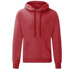 Fruit of the Loom Férfi kapucnis pulóver Hooded Sweat Vintage Heather Red méret 2XL