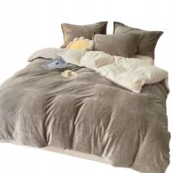 Home Design Polár Plüss Ágyneműhuzat Garnitúra 160x200 2x 70x80 Velúr Meleg Puha