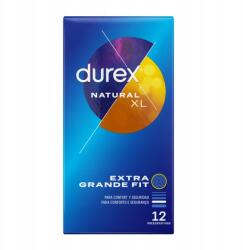 Durex Natural XL 12 db-os óvszer nagyított latex méret (8428076000724)