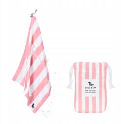  Hűsítő törölköző 69 x 33 cm Dock & Bay Malibu Pink, akár 6 órán át hűsít (COOL-CAB-LTPNK-R)