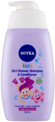 Nivea Kids Magic Berry Scent tusfürdő, sampon és balzsam 3 az 1-ben 500ml (9005800321240)
