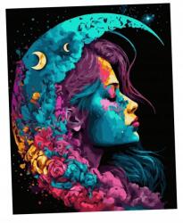 Twoje Hobby Festmény Számok Szerint Fekete Vászon Holdfény (BC11010)