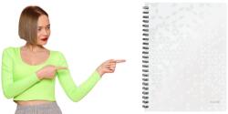 Leitz Spirálos Jegyzettömb Leitz Wow A4 metál fehér (46380001)