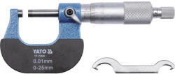 TOYA Micrometru mecanic exterior de atelier 0-25 mm, rezolutie 0.01 mm (72300)