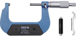 TOYA Micrometru mecanic exterior de atelier 50-75 mm, rezolutie 0.01 mm (72302)