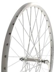 VeloGo Kerék 26" 559 Első DF. ezüst ipari csapágy gyorszáras szegecselt