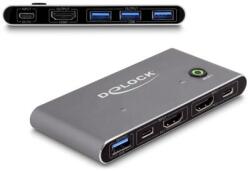 Delock HDMI KVM 8K 60 Hz kapcsoló USB 5 Gbps - 18647 (18647)