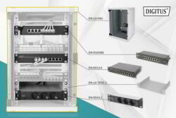 ASSMANN Assmann-DIGITUS hálózati készlet - 254 mm (10") - 9U, 312 x 300 mm (Sz x Mé) - DN-10-SET-2 (DN-10-SET-2)