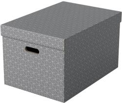 ESSELTE Home L méret 3db/csomag szürke tárolódoboz (628287) - officedepot