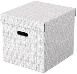 ESSELTE Home kocka alakú 3db/csomag fehér tárolódoboz (628288) - officedepot