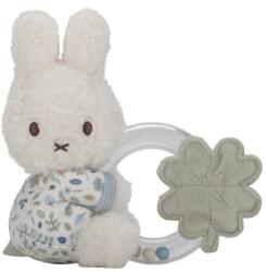 Little Dutch Miffy Fluffy Lucky Leaves Ring Rattle csörgő 0 m+ Blue