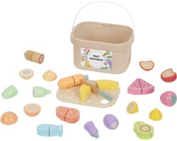 eliNeli Fruit Vegetables játékkészlet fából készült