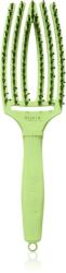 Olivia Garden Fingerbrush Boar & Nylon perie de par cu peri de nailon și de mistreț Dolce Vita Green Pistacchio 1 buc