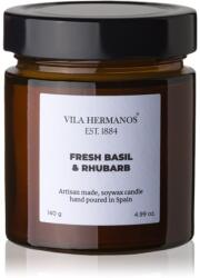 Vila Hermanos Apothecary Fresh Basil & Rhubarb lumânare parfumată 150 g