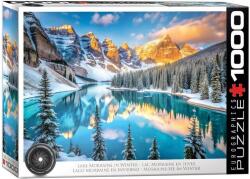 EUROGRAPHICS 1000 db-os puzzle - Lake Morraine in Winter (6000-6101) (6000-6101)