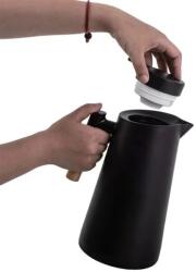 Welora Üveg és műanyag termosz flaska hideg vagy meleg italokhoz, Welora, 950ml űrtartalommal, fekete színű (JM1239965)