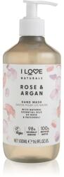 I Love Cosmetics Naturals Rose & Argan Săpun lichid pentru mâini 500 ml