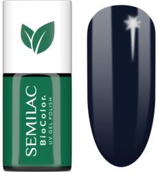 Semilac UV Hybrid BioColor gél körömlakk UV / LED-es lámpákhoz árnyalat 725 Dark Berry 7 ml