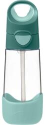 b.box Bottle with Straw kulacs szívószállal Emerald Forest 450 ml
