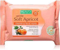 Beauty Formulas Apricot nedves tisztító törlőkendők 25 db