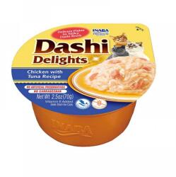 Inaba Foods 6 x Ciao Dashi pentru pisici cu Pui si Ton, 70 g