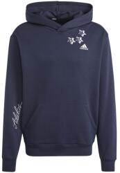 Adidas Hoodie Bl Fl Hd Q3 Fl IJ6450 férfi sötétkék M méret (IJ6450-M)