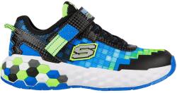 Skechers Skechers, Mega Craft 2.0 műbőr és textil sneaker, Limezöld, Kék, Fekete, 34 EU (402204L-BBLM-34)