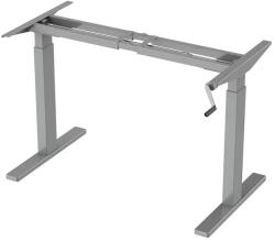 FlexiSpot kézi magasságállítású asztalváz, Szürke (H2S)