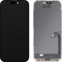 MP Display cu Touchscreen MP compatibil cu Apple iPhone 16 Pro, cu Rama, Versiune OLED FHD IC Movable, Negru - gsmnet