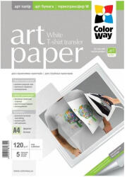 ColorWay Fotópapír FEHÉR pólóra 120g/m A4 5 ív PTW120005A4 (PTW120005A4)