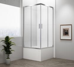 SAPHO Polysan Carmen 165 zuhanykabin 90X90+Carmen 90x90 zuhanytálca balos előlappal, szifonnal-BEMUTATÓTERMÉK (MD5116+29611+30328+PO60-60+15200)