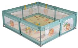 Moni Gamezone összecsukható járóka szőnyeggel, 60 labdával 150x200cm menta