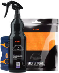 ADBL Glass Cleaner Ultra 1L & Goofer Towel & Erla Bivo - Üvegtisztító csomag